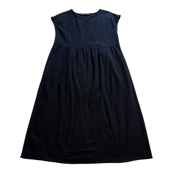 ZANZEA COLLECTION Black Cotton Midi Dress - Size Large - Picture 3 of 10